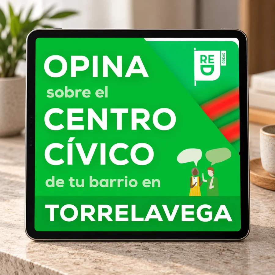 Ayuntamiento de Torrelavega · centros cívicos 2022: banner en la tableta