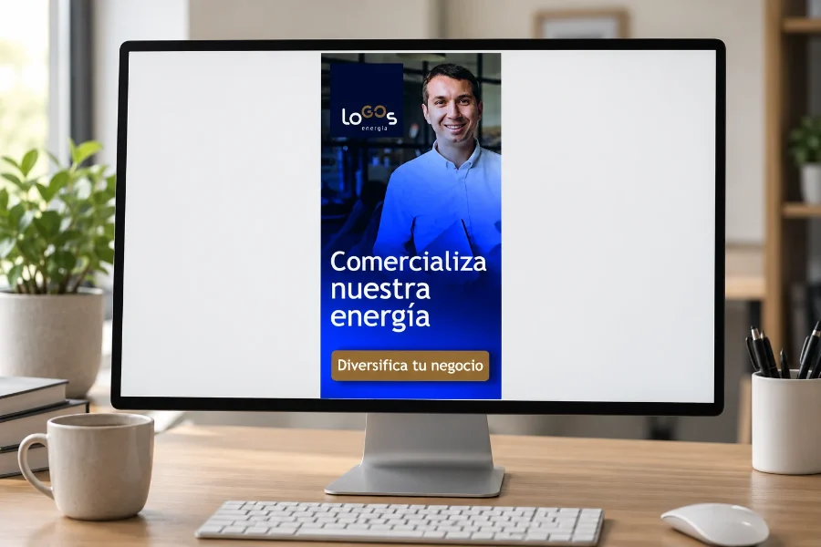 LoGOs · distribuidor: banner en pantalla