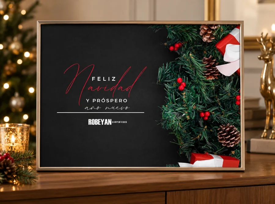 Robeyan · felicitación de Navidad 2019: felicitación enmarcada