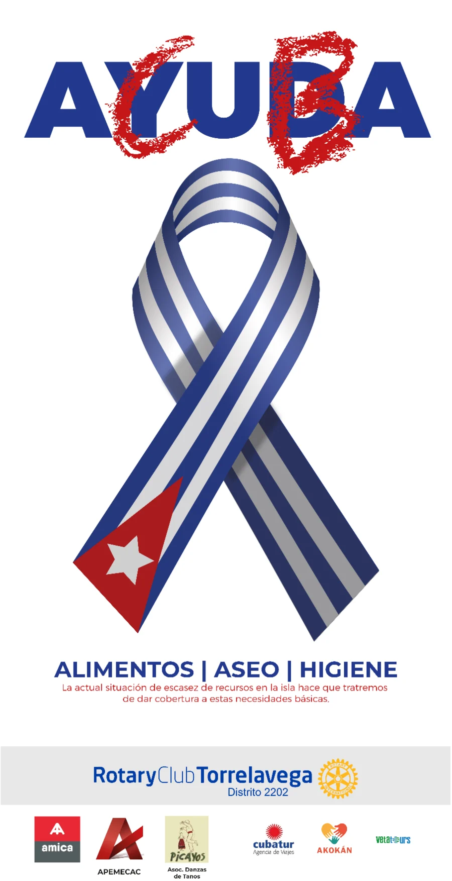 Rotary · Ayuda a Cuba: insignia (1 de 2)