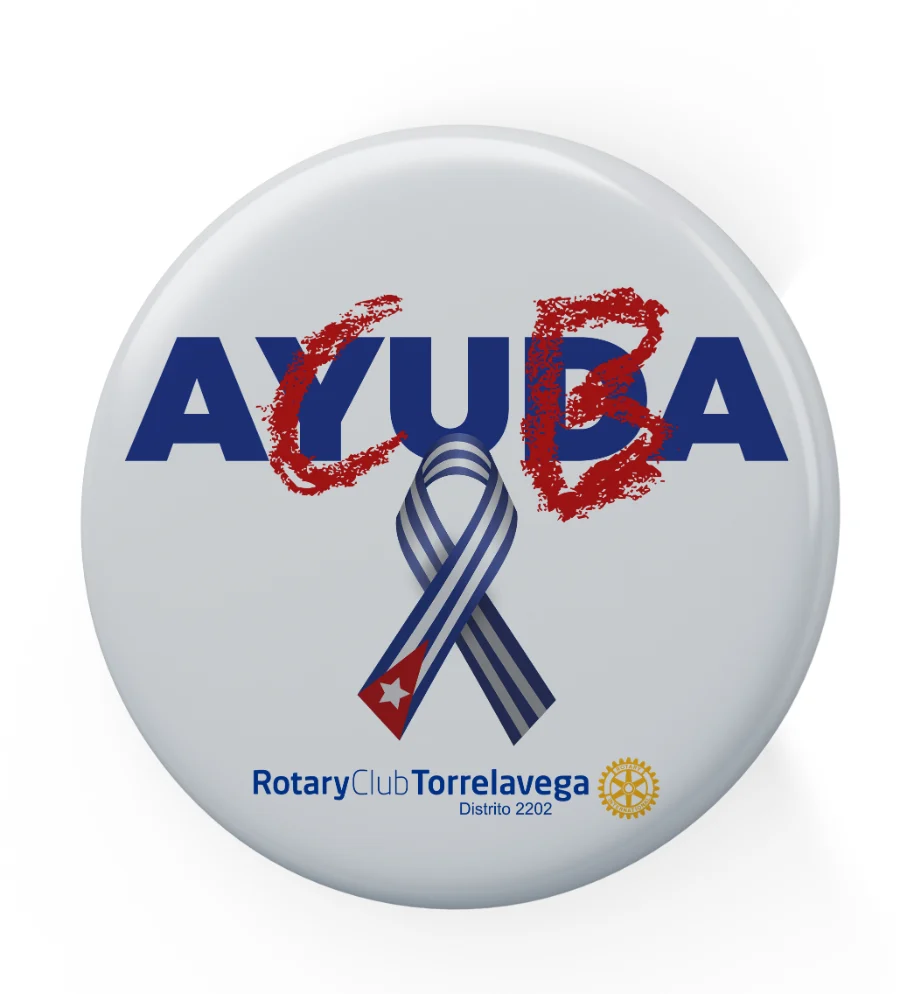 Rotary · Ayuda a Cuba: insignia (2 de 2)