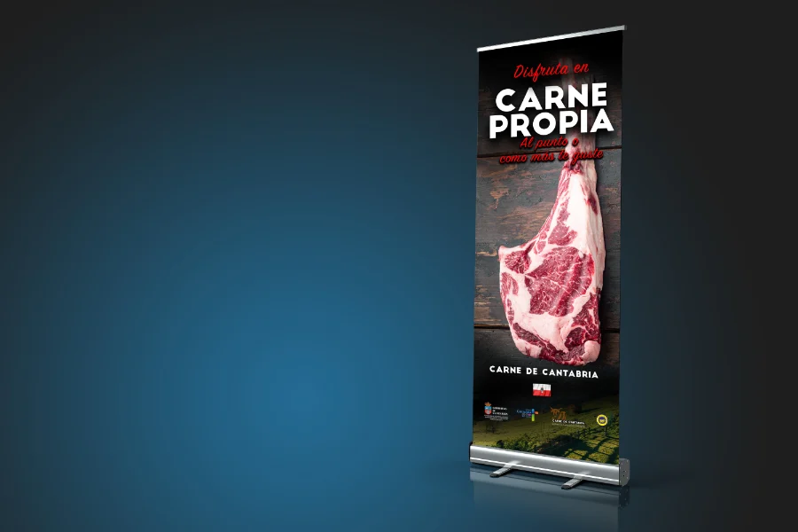 Carne de Cantabria: roll-up (1 de 2)