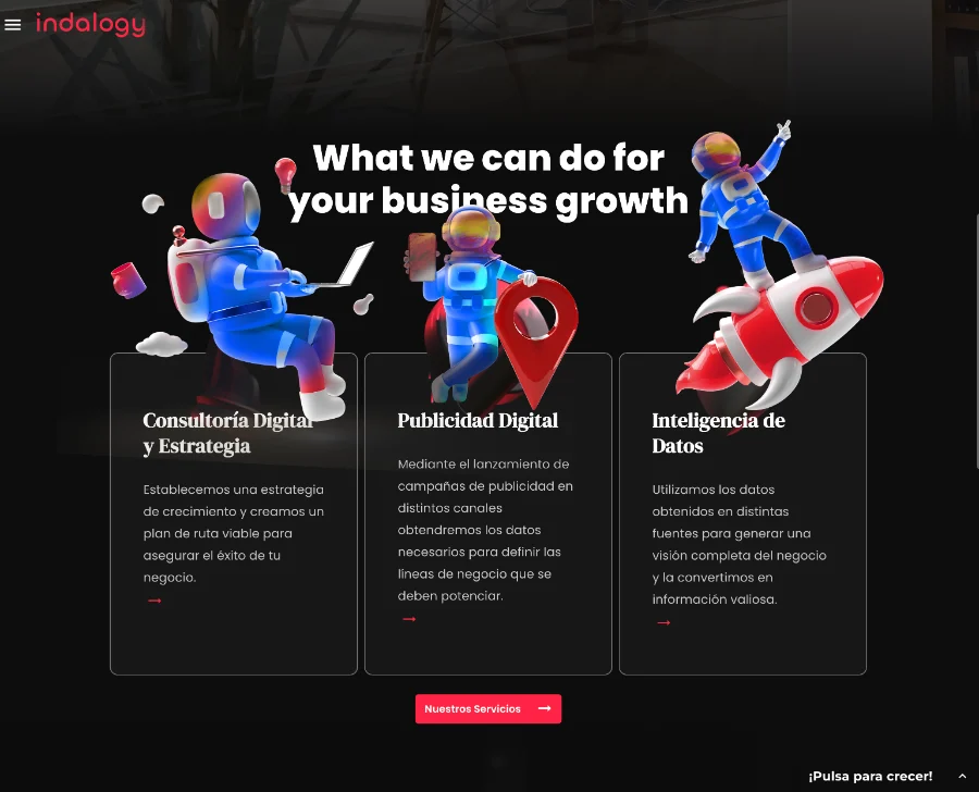 Indalogy · identidad: web (1 de 3)