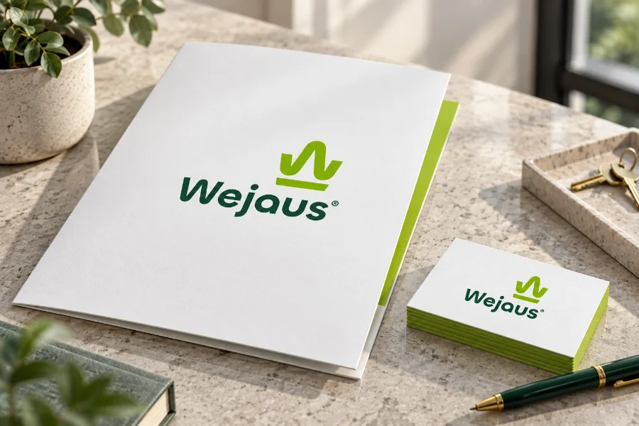 Wejaus · papelería: aplicación (1 de 6)