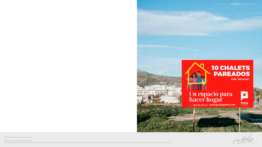 Construcciones Pinta · campañas de venta: valla