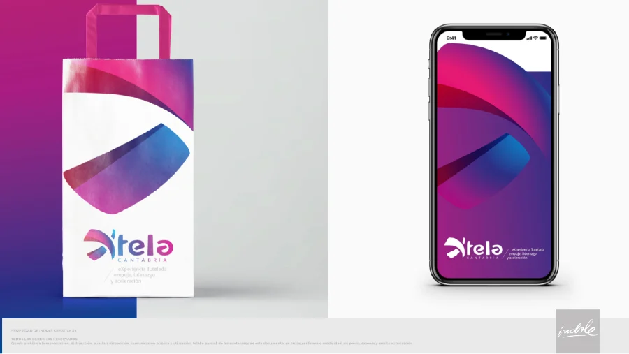 Xtela Cantabria · identidad: aplicación (1 de 6)