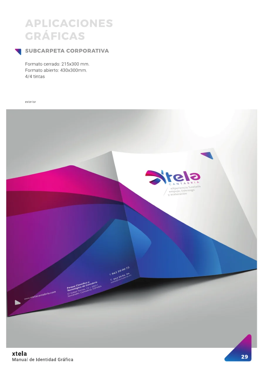 Xtela Cantabria · identidad: aplicación (5 de 6)