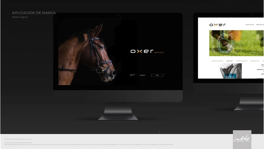 Oxer · restyling y aplicaciones de marca: aplicación (7 de 9)