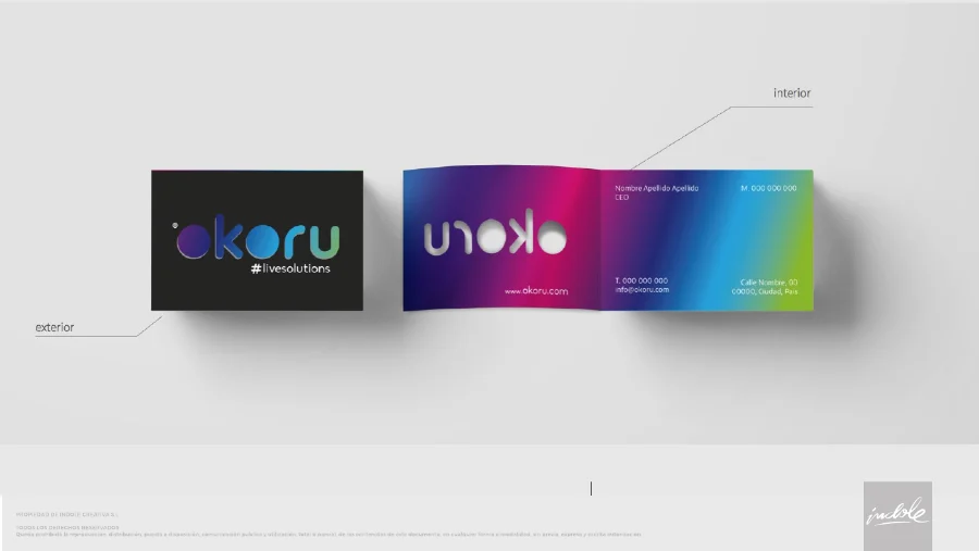 Okoru · creación de marca: aplicación (3 de 9)