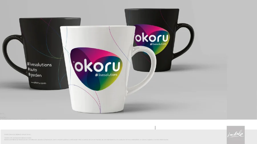 Okoru · creación de marca: aplicación (5 de 9)