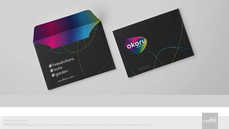 Okoru · creación de marca: aplicación (6 de 9)
