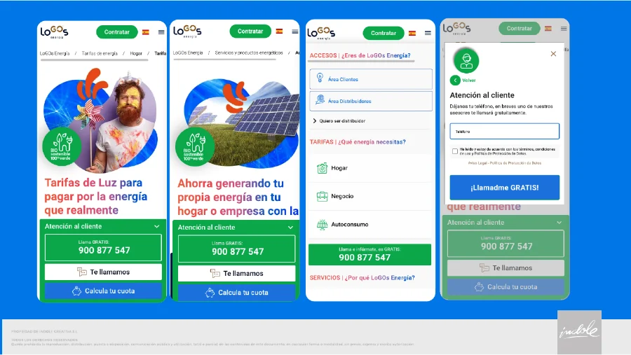 LoGOs Energía · branding, web y campañas 2021: aplicación (5 de 6)