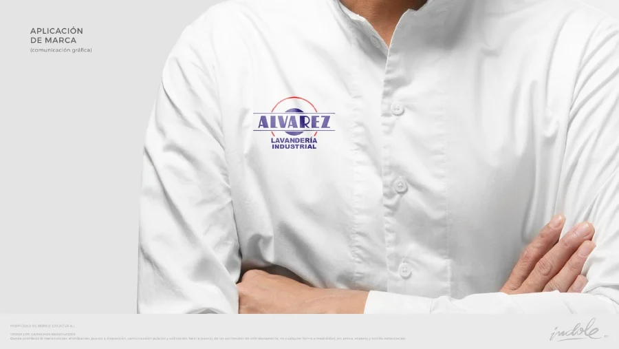 Lavandería Álvarez · restyling del 60 aniversario: aplicación (3 de 9)
