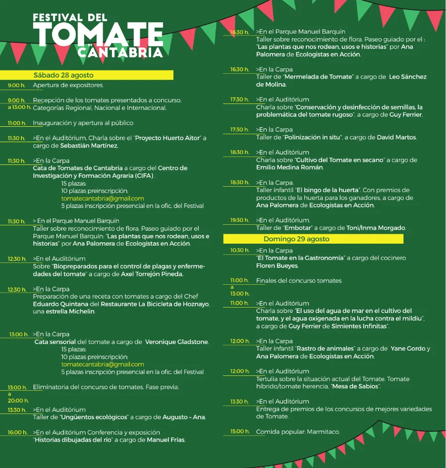 Festival del Tomate 2021: cartel (3 de 3)