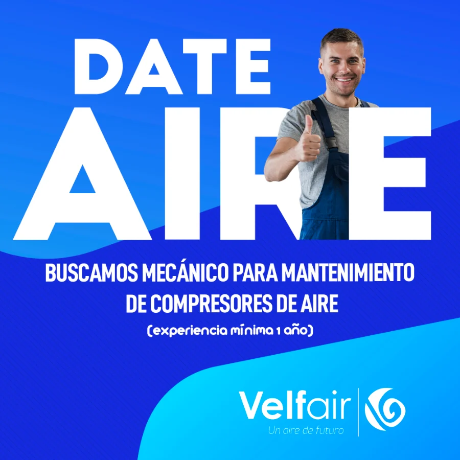 Velfair · ofertas de empleo: oferta mecánico de aire