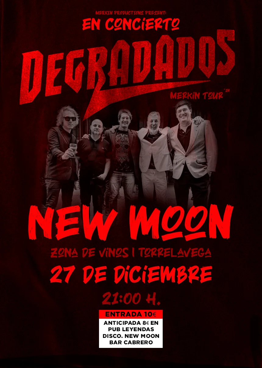 Degradados · conciertos: cartel La Surfería