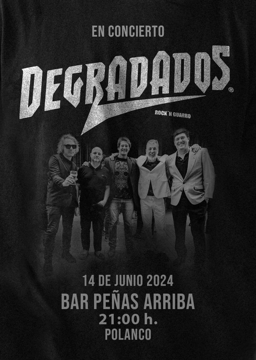 Degradados · conciertos: camisetas