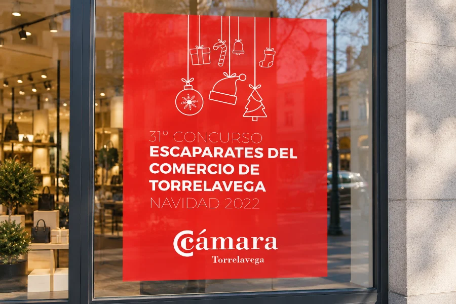 Concurso de escaparates 2022: cartel en escaparate