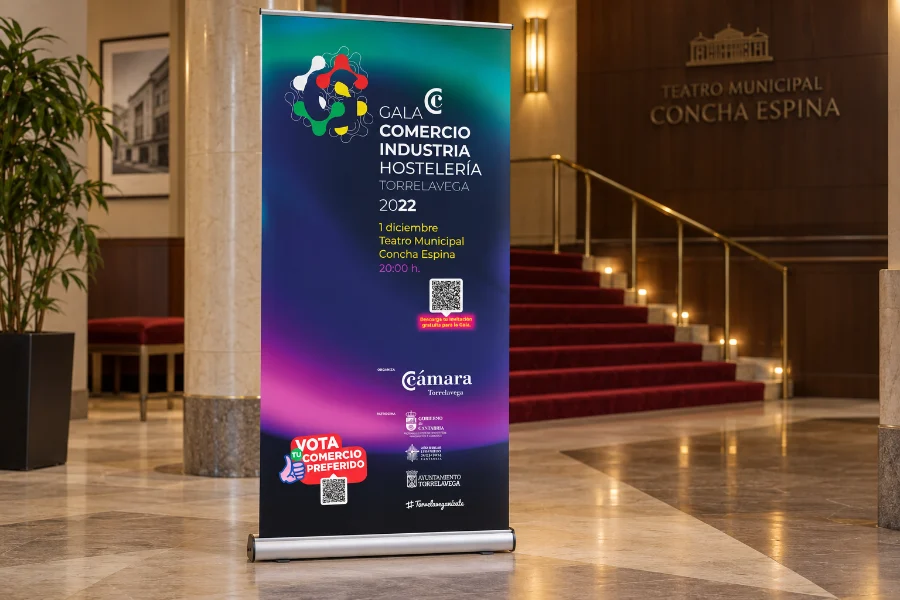 Gala de la Cámara de Comercio: roll-up