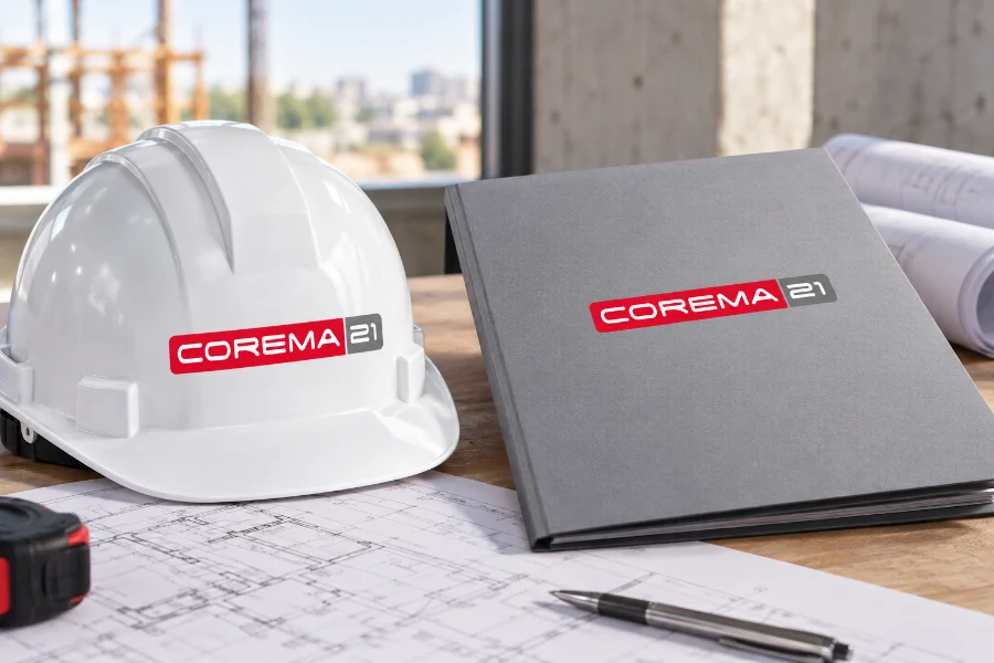 Corema: casco y carpeta