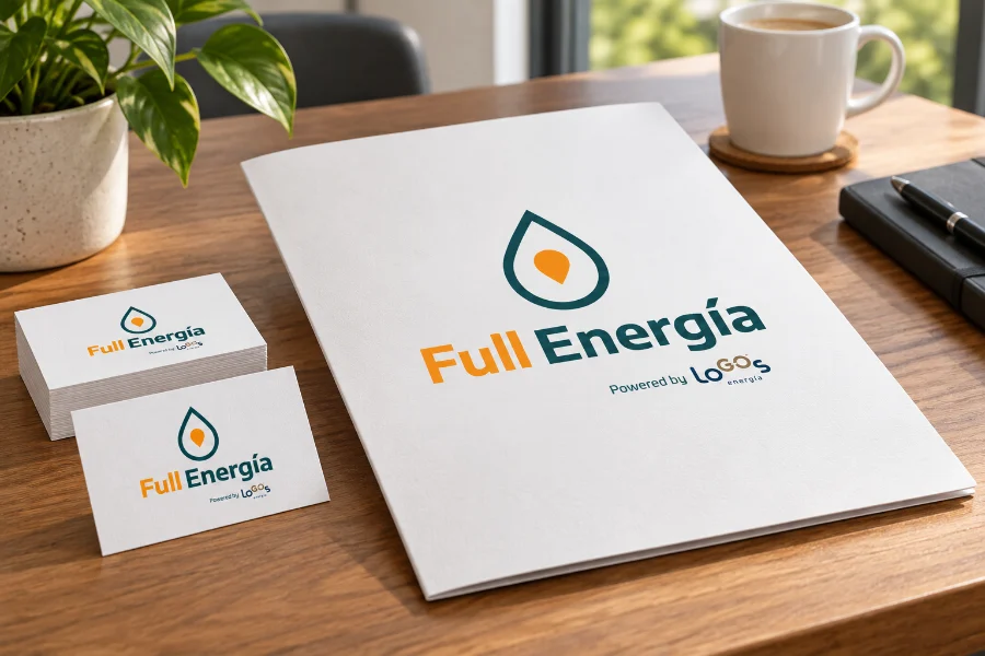 LoGOs · Full Energía: papelería