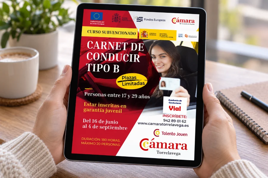 Carné B · Cámara de Comercio: anuncio