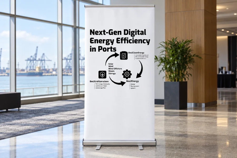 Bee2Solutions · stand de medio ambiente: roll-up
