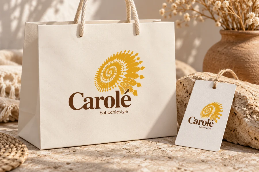 Carolé: bolsa y etiqueta