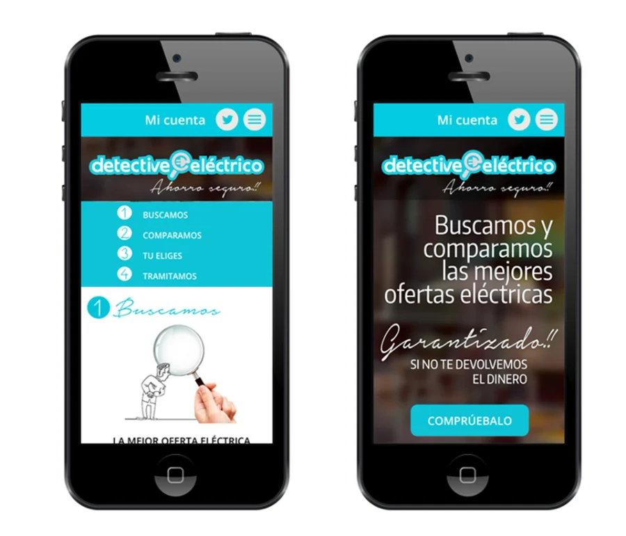Detective Eléctrico · identidad y web: web (2 de 3)