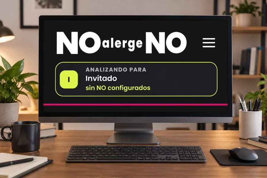 NOalergeNO · versión móvil: web (3 de 3)