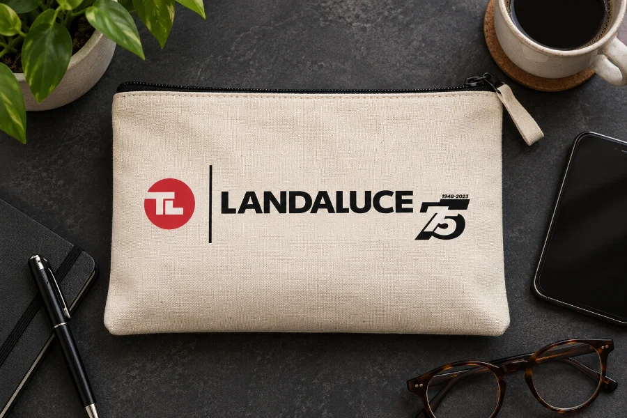 Landaluce · dos logotipos: aplicación (2 de 3)