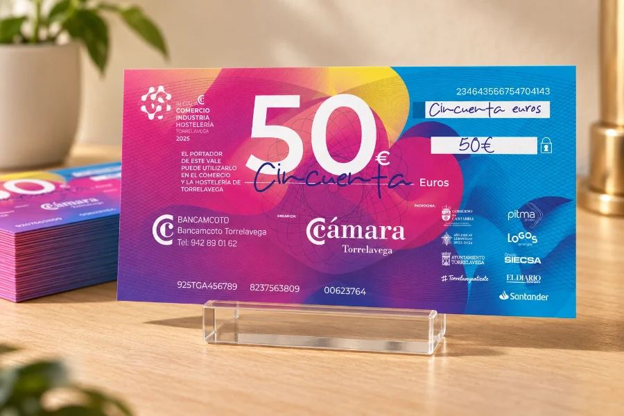 III Gala del Comercio · vale regalo: aplicación