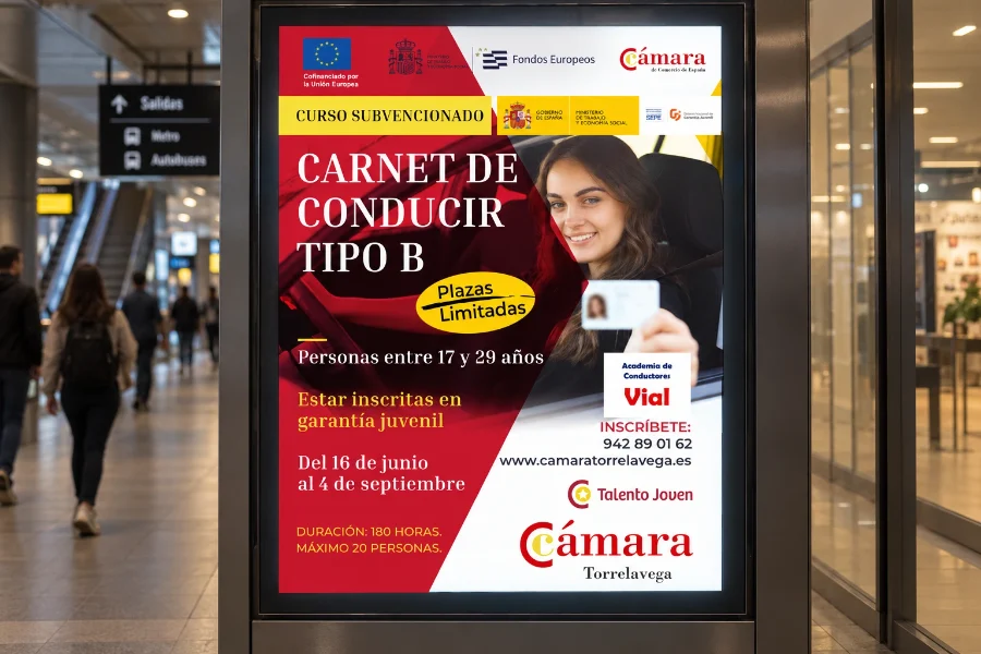 Carné B · Cámara de Comercio: aplicación (1 de 3)
