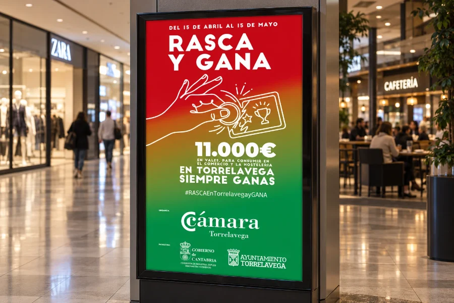 Rasca y Gana · Cámara de Comercio: aplicación (1 de 3)