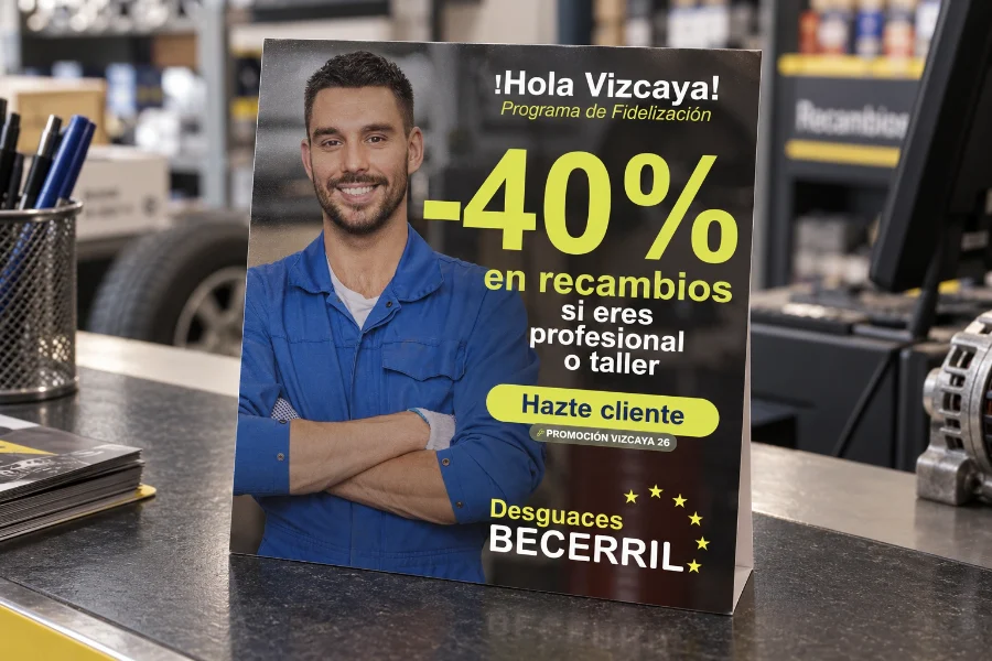 Desguaces Becerril · Vizcaya 26: aplicación (2 de 3)