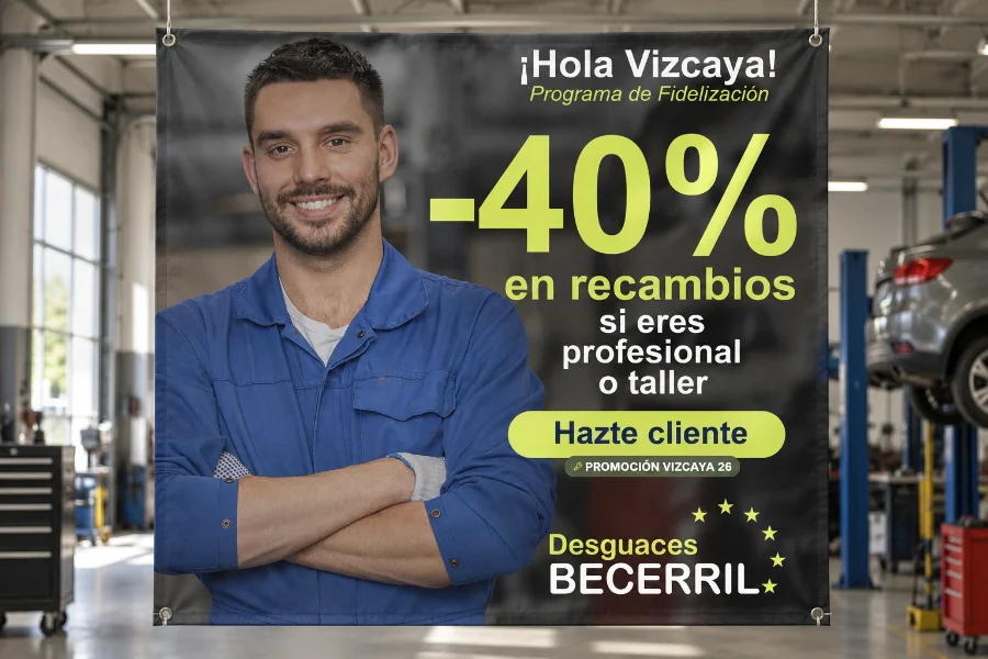 Desguaces Becerril · Vizcaya 26: aplicación (3 de 3)