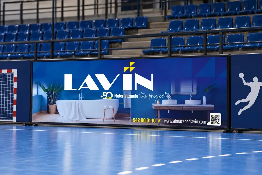 Lavín · Balonmano Torrelavega: Publicidad en pabellón