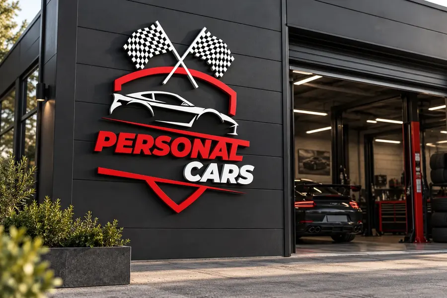 Personal Cars: Fachada del taller