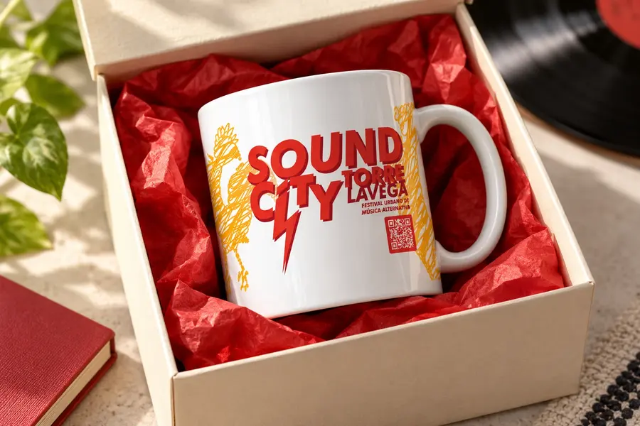 Sound City · taza: Packaging de regalo