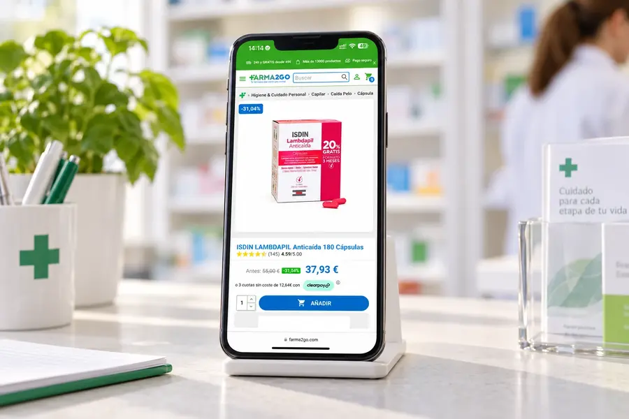 Farma2Go: Ficha de producto móvil