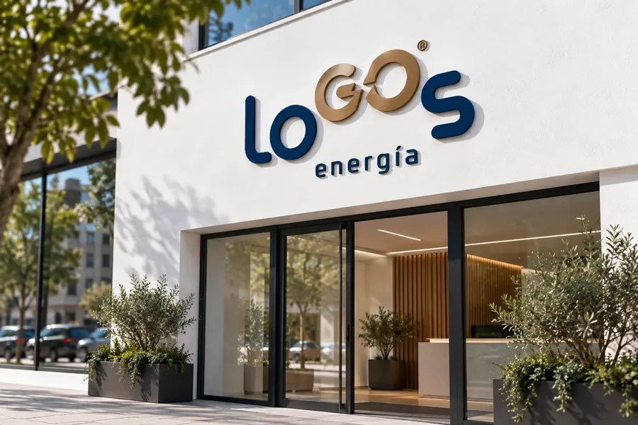 LoGOs Energía · logotipo: Fachada de oficina