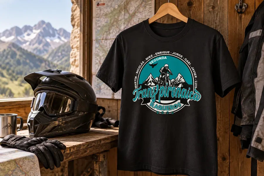 Raqueros · Transpirenaica 2023: Camiseta de ruta