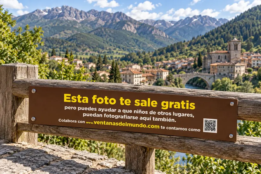 Ventanas del Mundo · Potes: Placa instalada