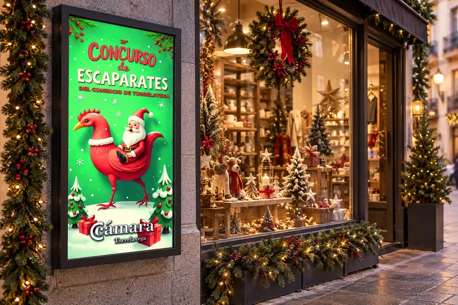 Concurso de escaparates · Cámara de Comercio: cartel