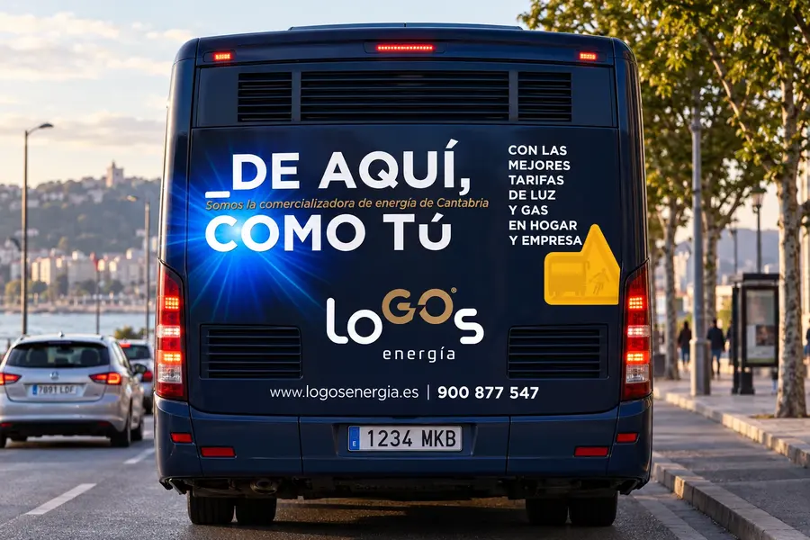 LoGOs · autobús de Santander: Trasera