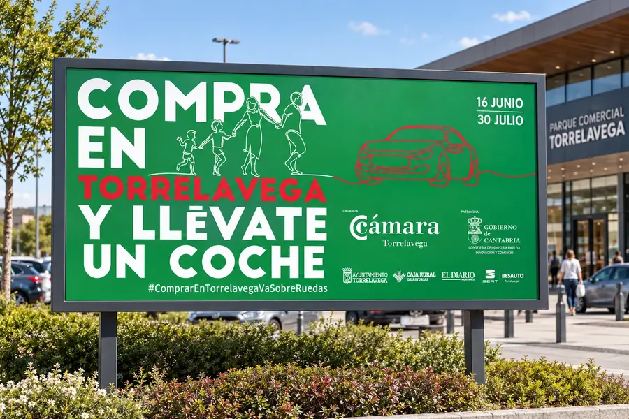 Cámara de Comercio · campaña del coche: valla