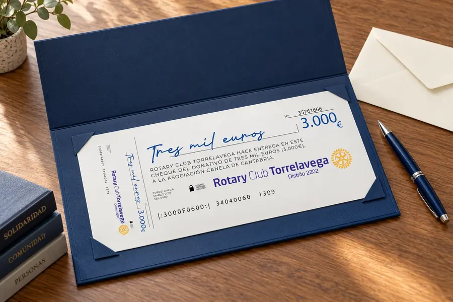 Canela · cheque Rotary: dossier