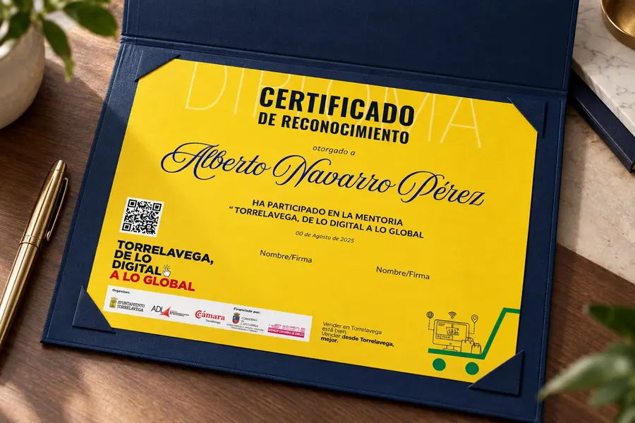 Cámara de Comercio · diploma: carpeta