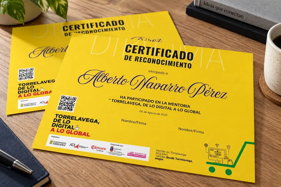 Cámara de Comercio · diploma: detalle impresion