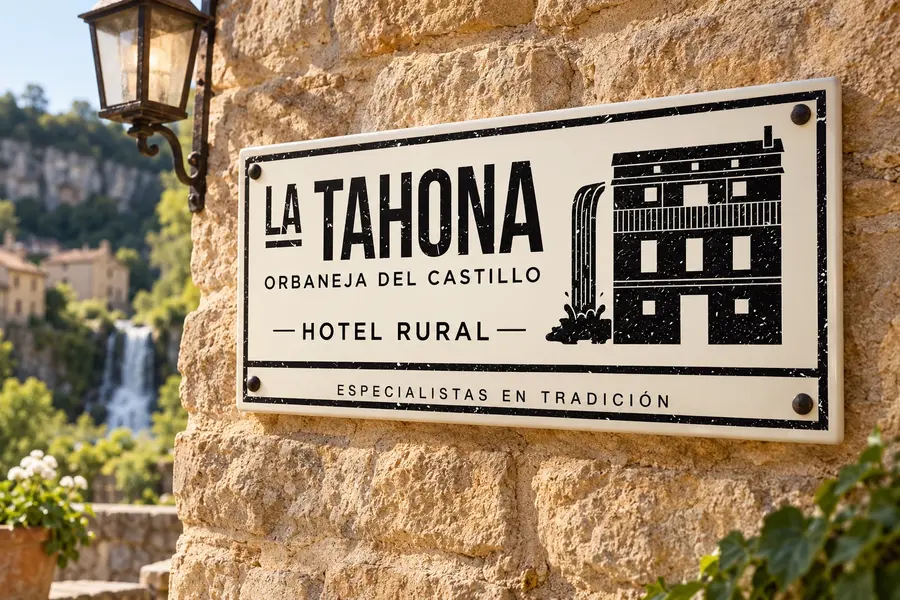 La Tahona: rotulo
